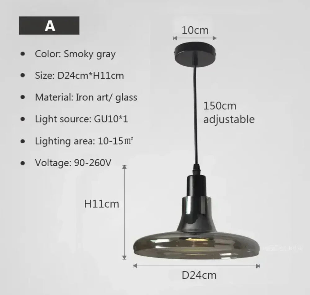 Sleek Glass Hanging Light Fixtures