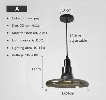 Sleek Glass Hanging Light Fixtures