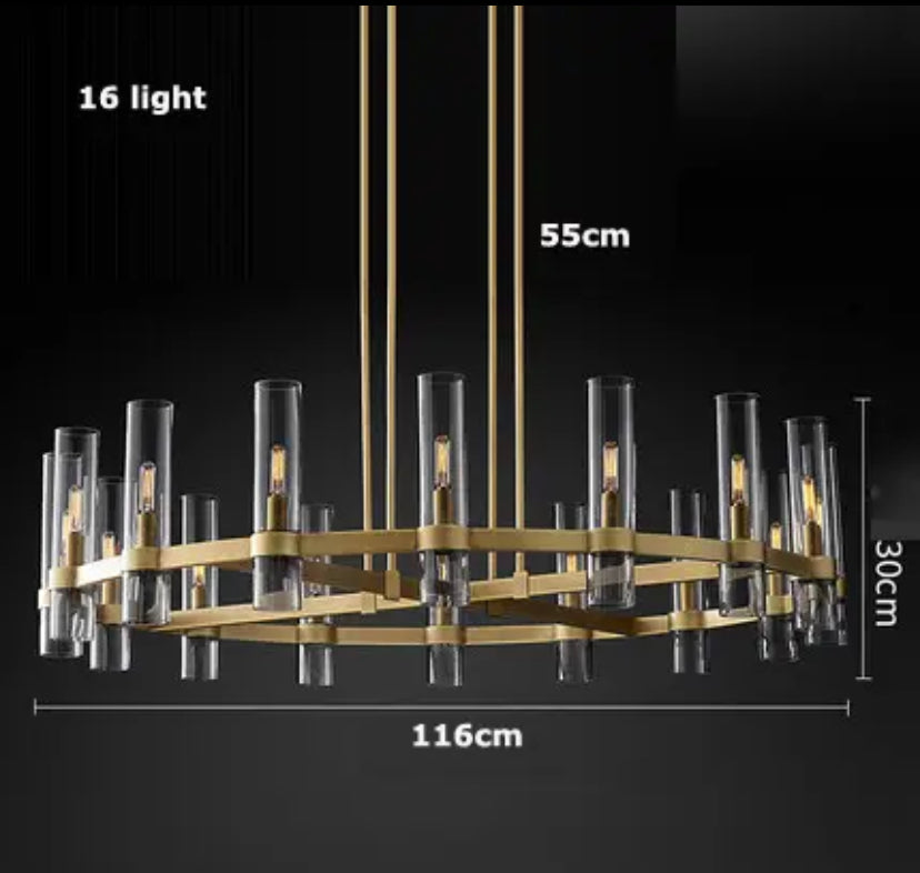 Rustic Country Glass Pendant Light