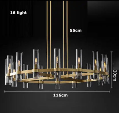 Rustic Country Glass Pendant Light