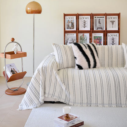 Soft Plush Reversible Faux Fur Sofa Slipcover