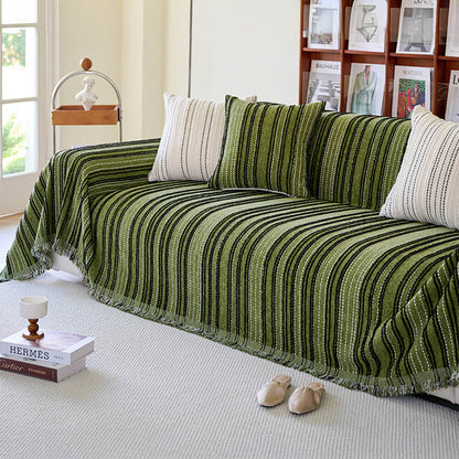 Soft Plush Reversible Faux Fur Sofa Slipcover