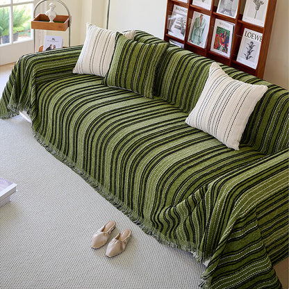 Soft Plush Reversible Faux Fur Sofa Slipcover - Lusomart