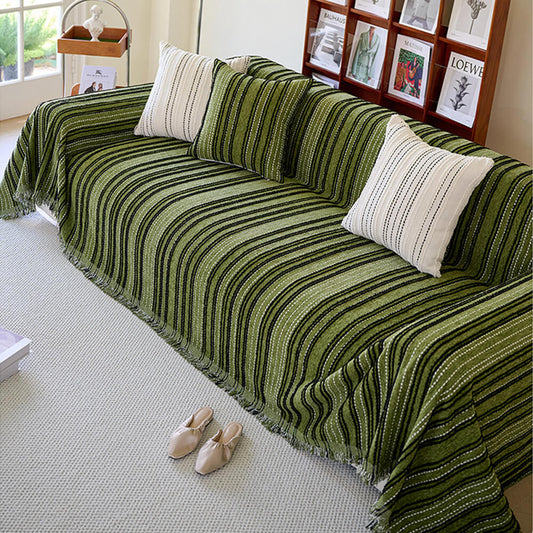 Soft Plush Reversible Faux Fur Sofa Slipcover - Lusomart