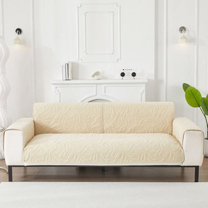 Green Floral Waterproof Sofa Protector Cover