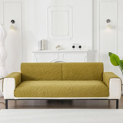 Green Floral Waterproof Sofa Protector Cover