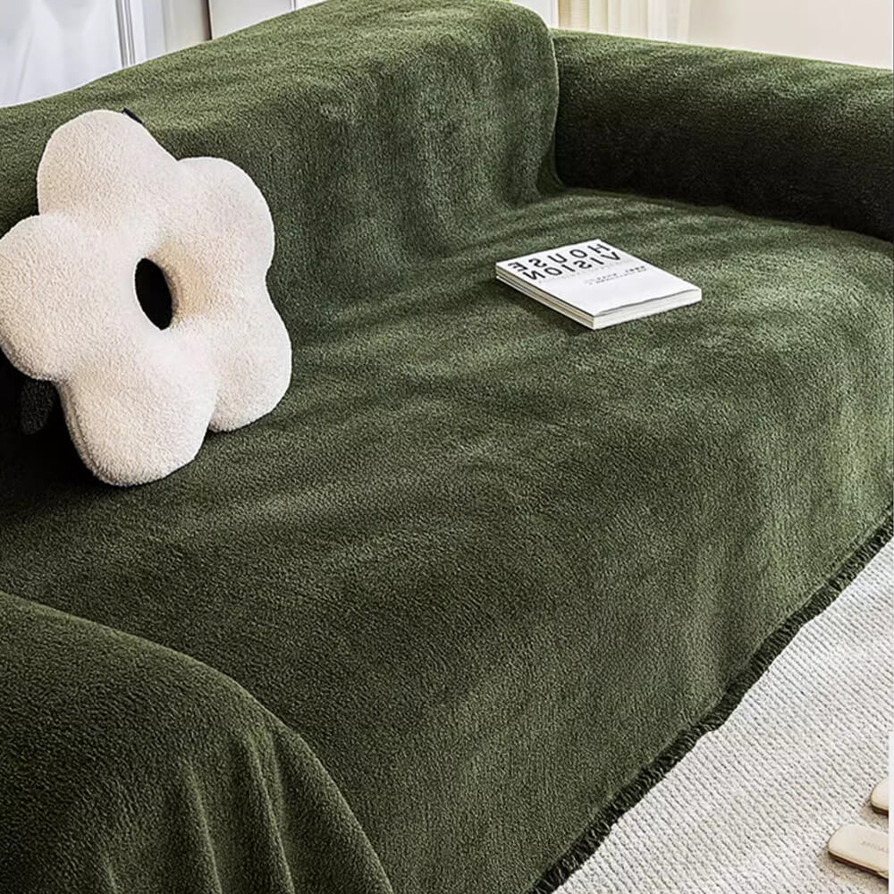 Comfortable Fleece Water Resistant Couch Protector Cover