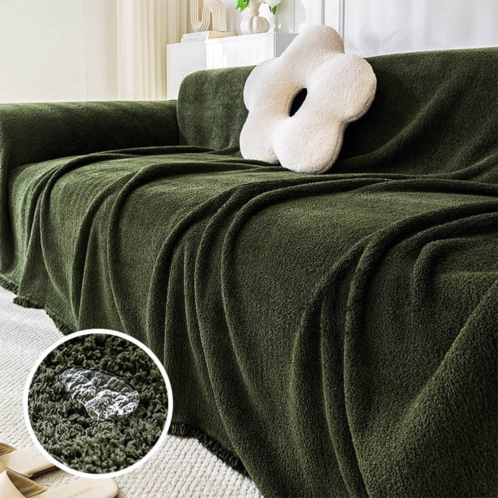 Comfortable Fleece Water Resistant Couch Protector Cover