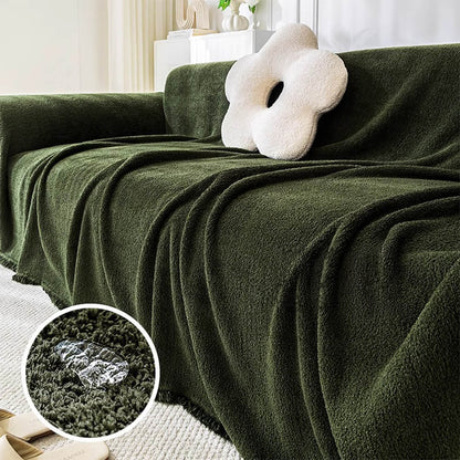 Comfortable Fleece Water Resistant Couch Protector Cover