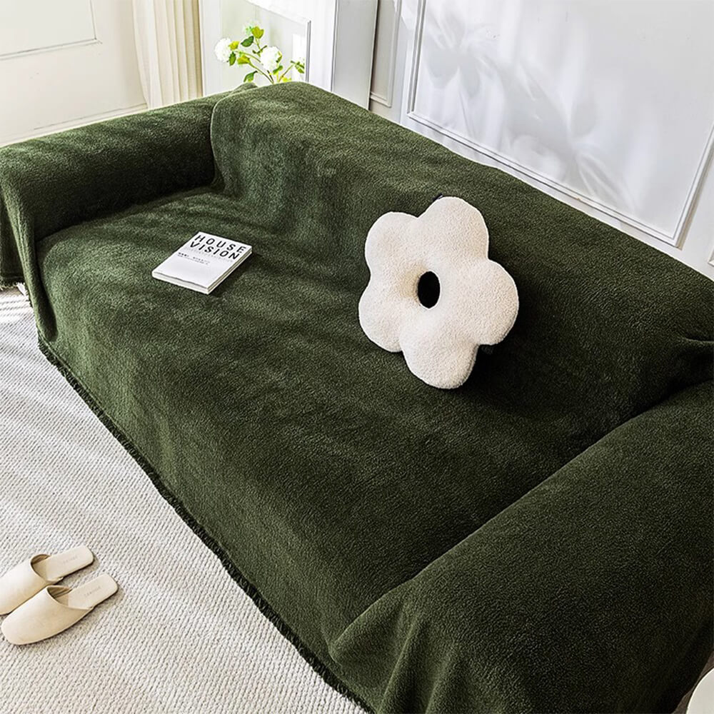 Comfortable Fleece Water Resistant Couch Protector Cover