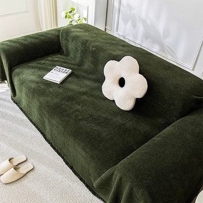 Comfortable Fleece Water Resistant Couch Protector Cover