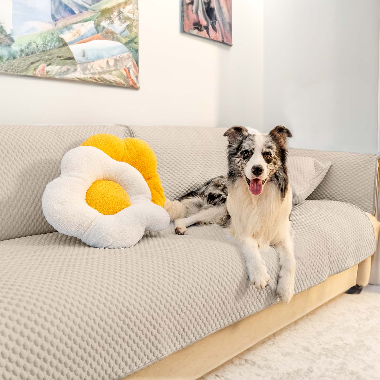 Waterproof Sectional Sofa Cover with Breathable Fabric
