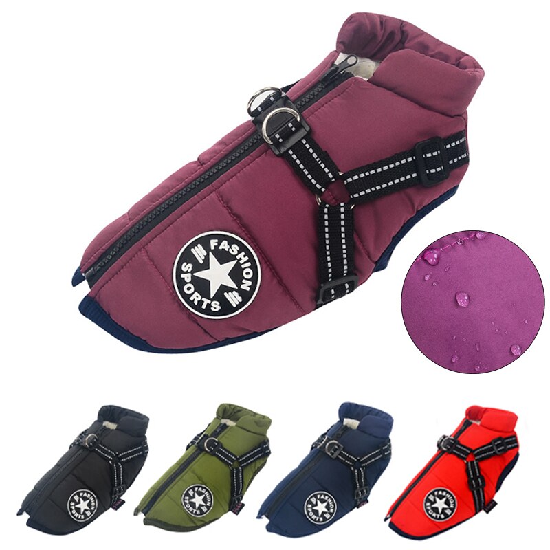FurGuard | Warm & Secure Dog Coat with Built-In Harness 4