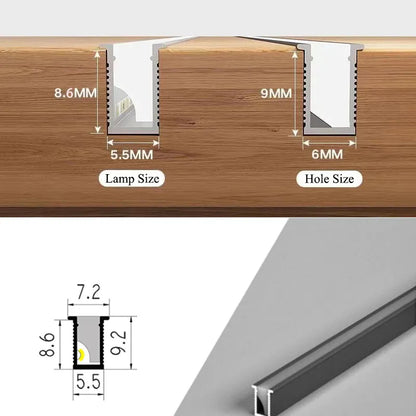 Compact LED Kitchen Light Strip, Flexible Fit