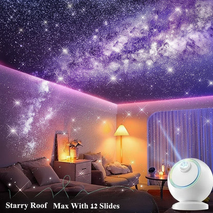 Cosmic LED Night Lamp Bluetooth Rotating Star Projector