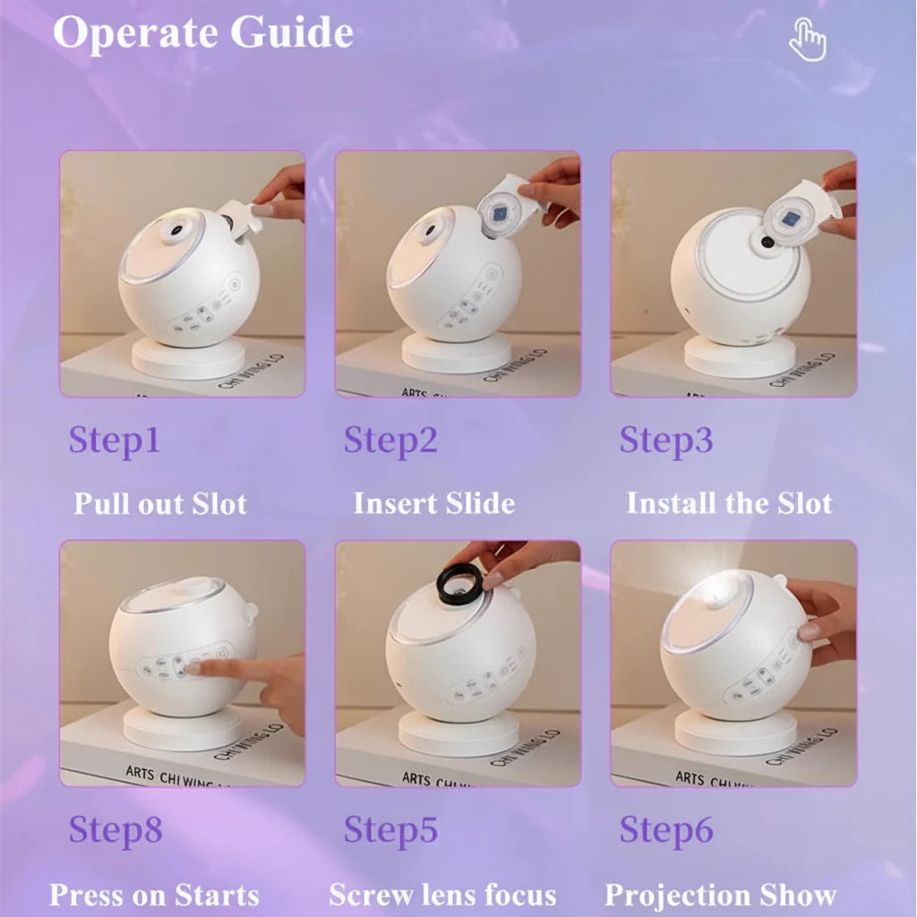 Cosmic LED Night Lamp Bluetooth Rotating Star Projector