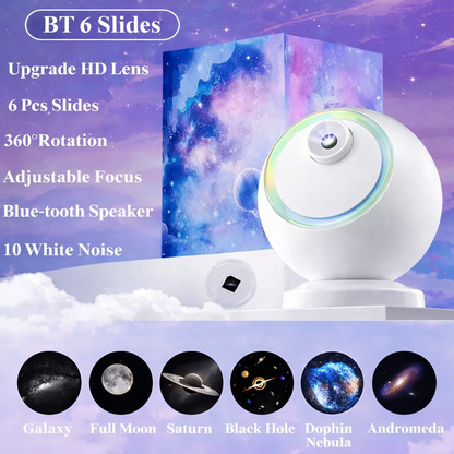 Cosmic LED Night Lamp Bluetooth Rotating Star Projector
