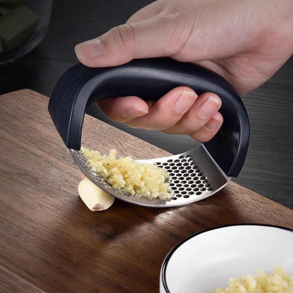Easy Grip Garlic Crusher Stainless Steel Press