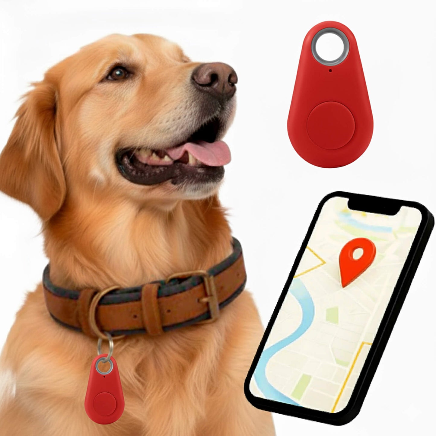 Pet GPS Tracker, Waterproof, Live Location Updates