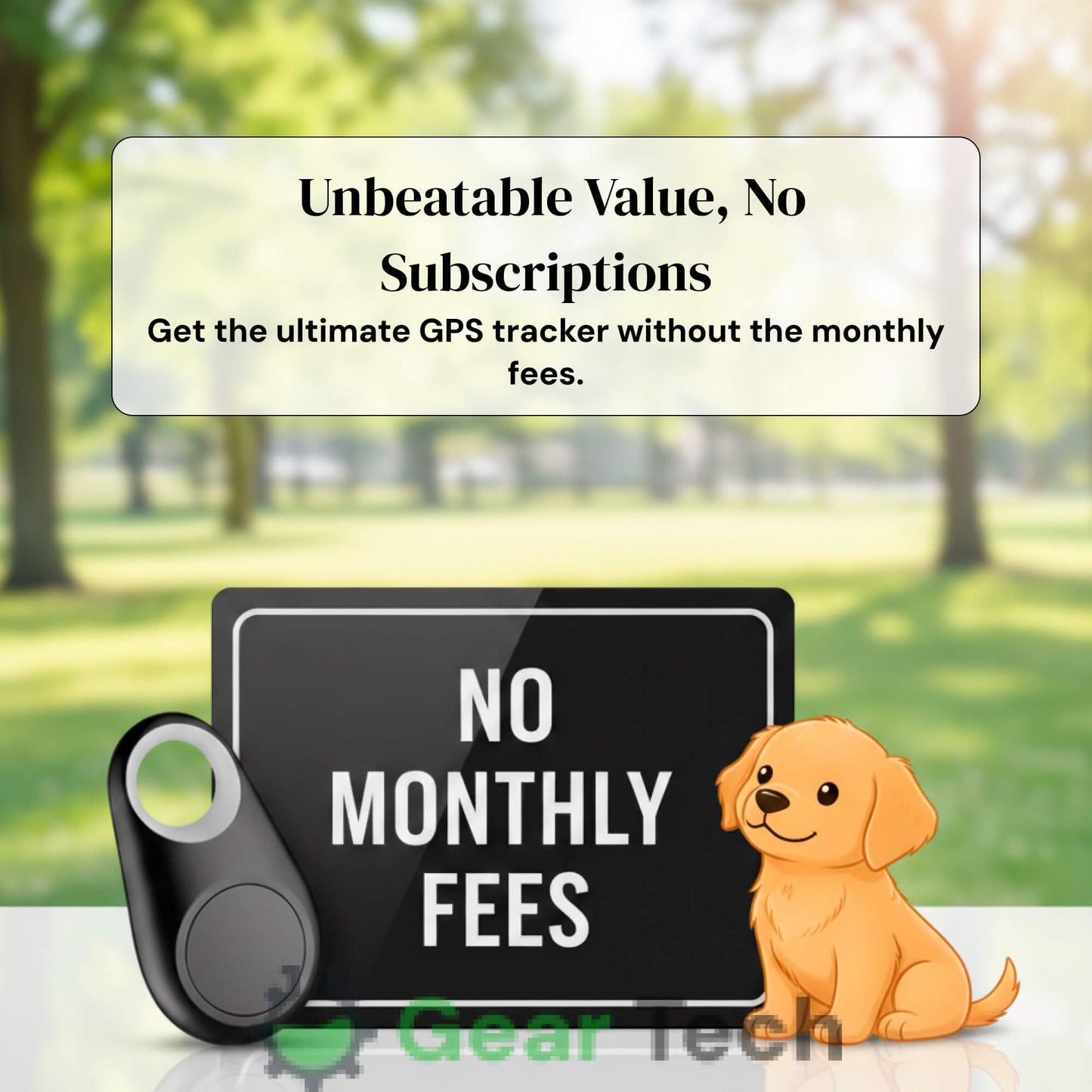 Pet GPS Tracker, Waterproof, Live Location Updates