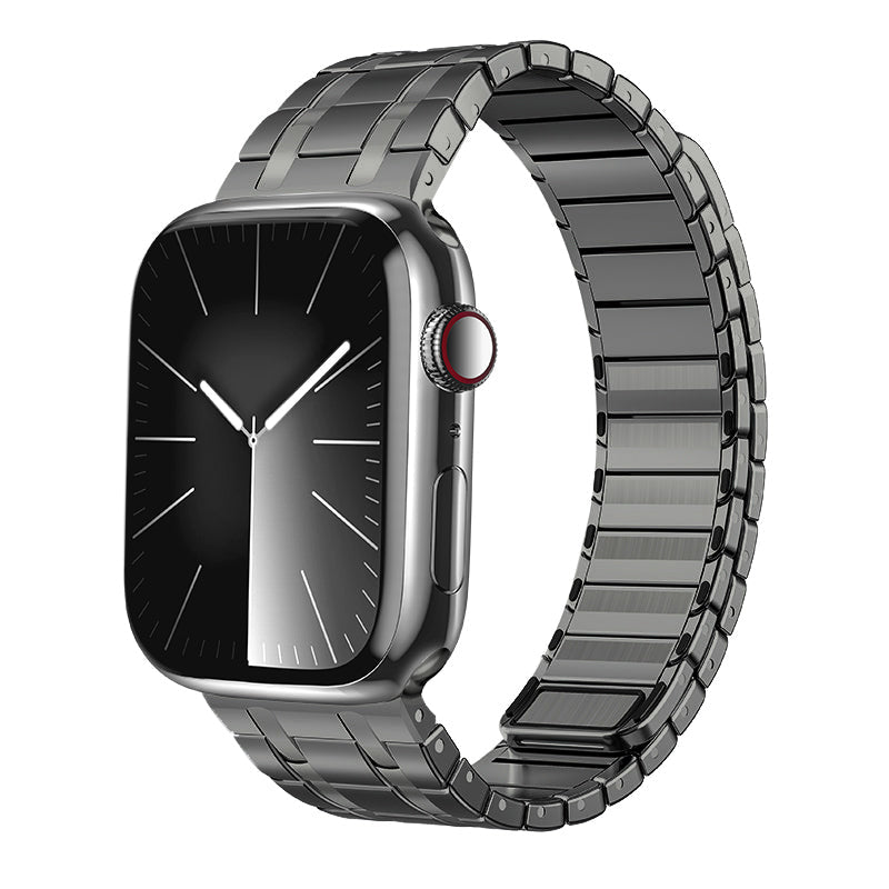 Clear Stainless Steel Apple Watch Magnetic Band