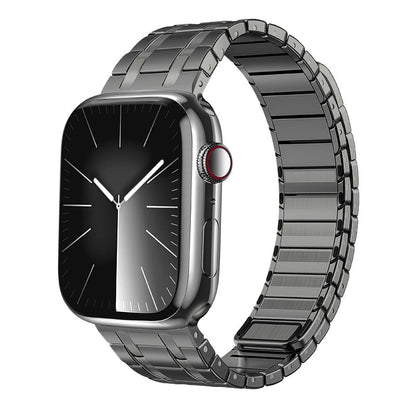 Clear Stainless Steel Apple Watch Magnetic Band