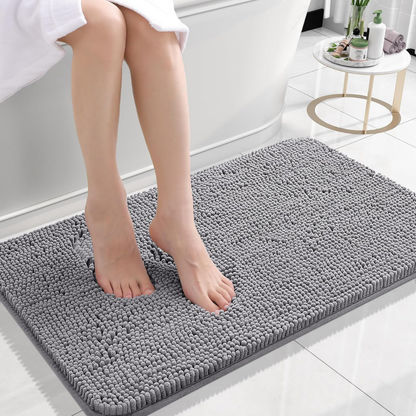 Plush Bathroom Mat Soft Non Slip Absorbent Floor Rug