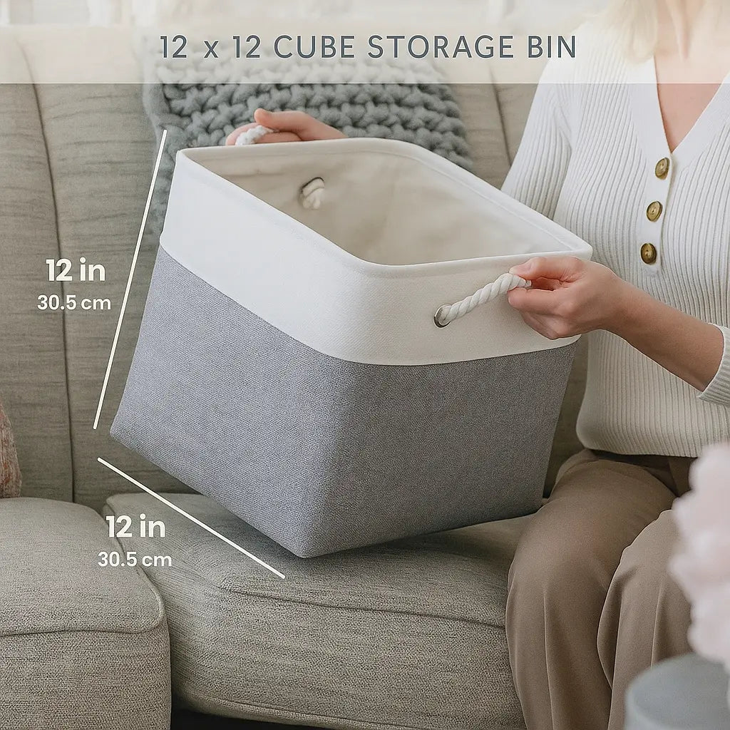 Gael Collapsible Storage Bin For Toys & Books Inovessa
