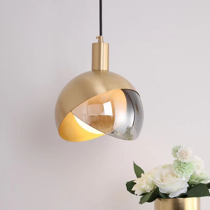 Luxury Round Glass Pendant Lighting Fixture