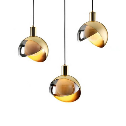 Luxury Round Glass Pendant Lighting Fixture