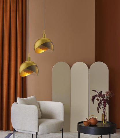 Luxury Round Glass Pendant Lighting Fixture