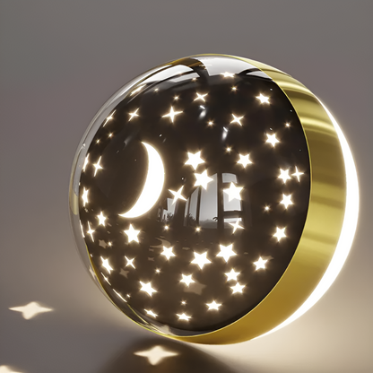Colorful Kid's LED Wall Light with Starry Night Projection