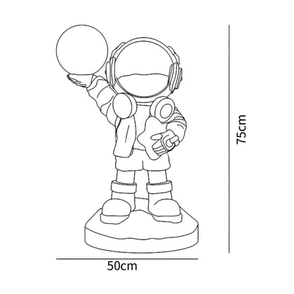 GalacticGlow | Whimsical Modern Astronaut Standing Floor Lamp 3