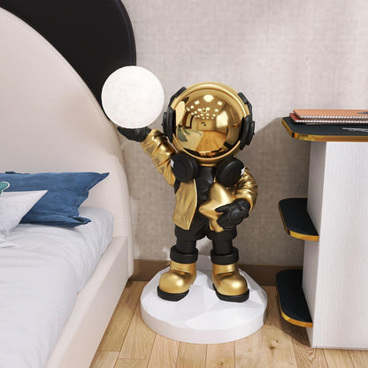 GalacticGlow | Whimsical Modern Astronaut Standing Floor Lamp 4