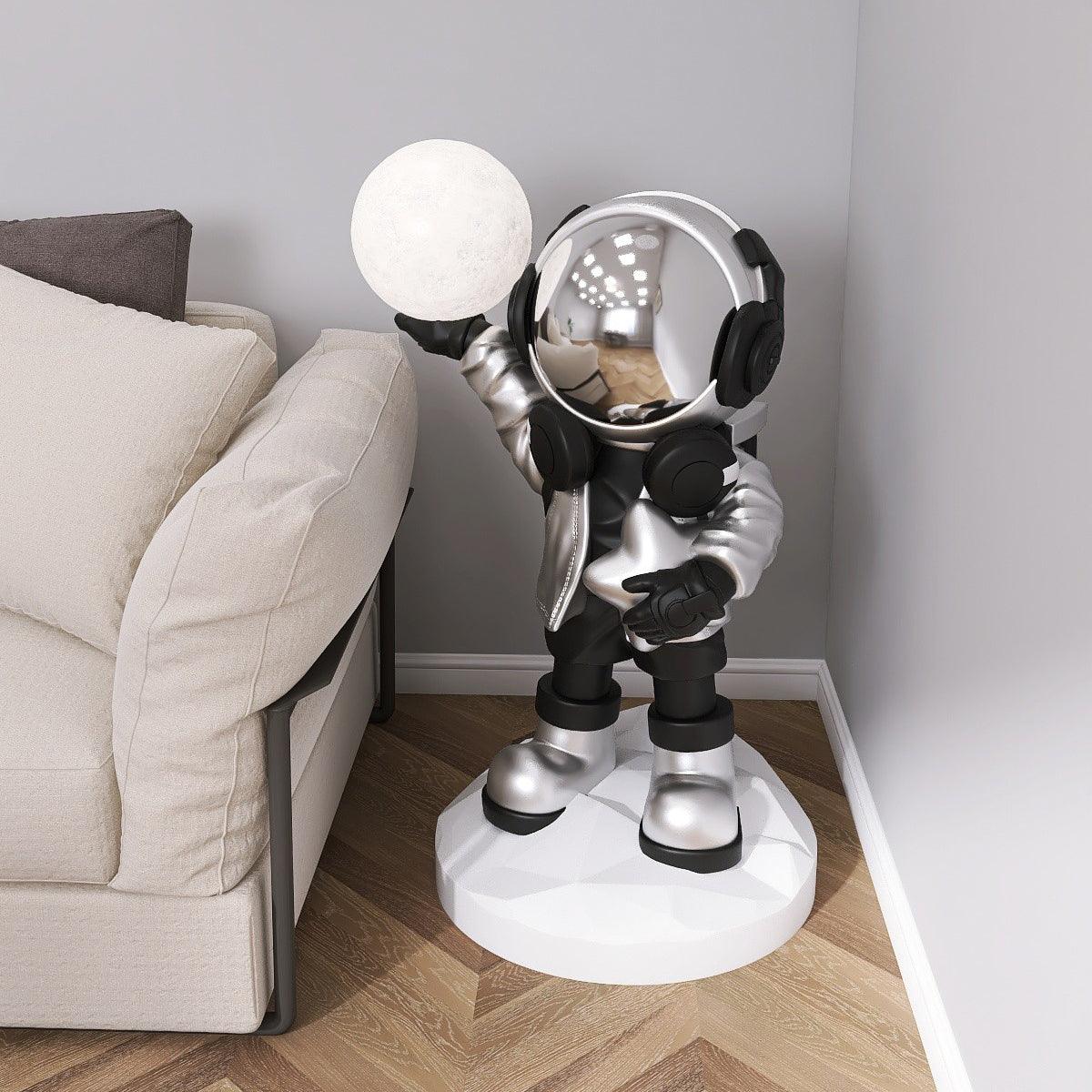 GalacticGlow | Whimsical Modern Astronaut Standing Floor Lamp 8