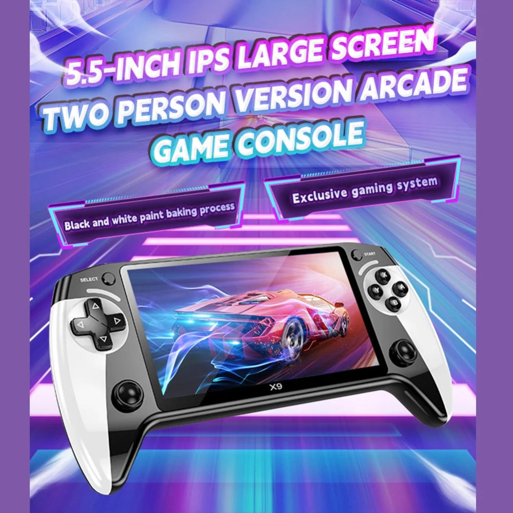 Compact Retro Handheld Gaming Console HD Display