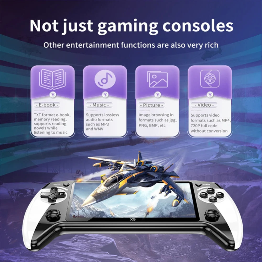 Compact Retro Handheld Gaming Console HD Display