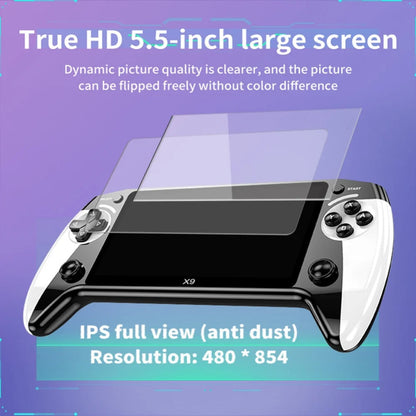 Compact Retro Handheld Gaming Console HD Display
