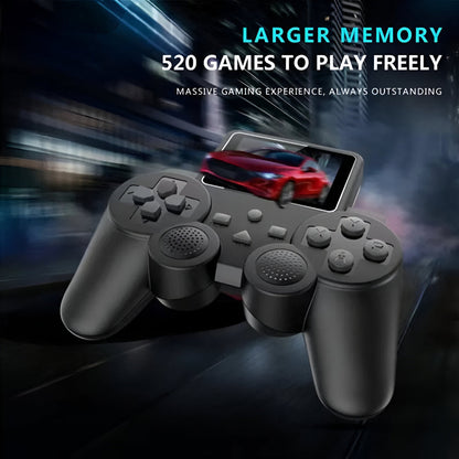 Portable Retro Game Console with Wireless Gamepad Set