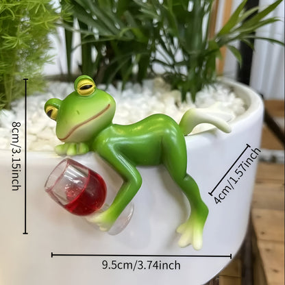 Outdoor Ceramic Frog Planter Wall Decor