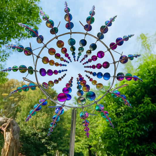 Colorful Metal Wind Chime Outdoor Garden Decoration - Lusomart