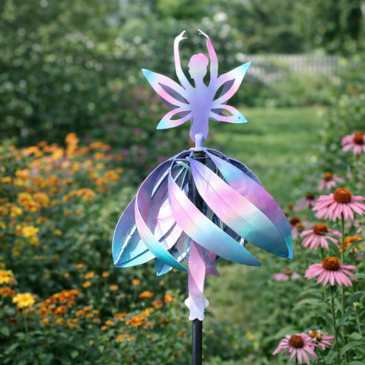 Colorful Metal Yard Art Outdoor Spinner Decoration - Lusomart