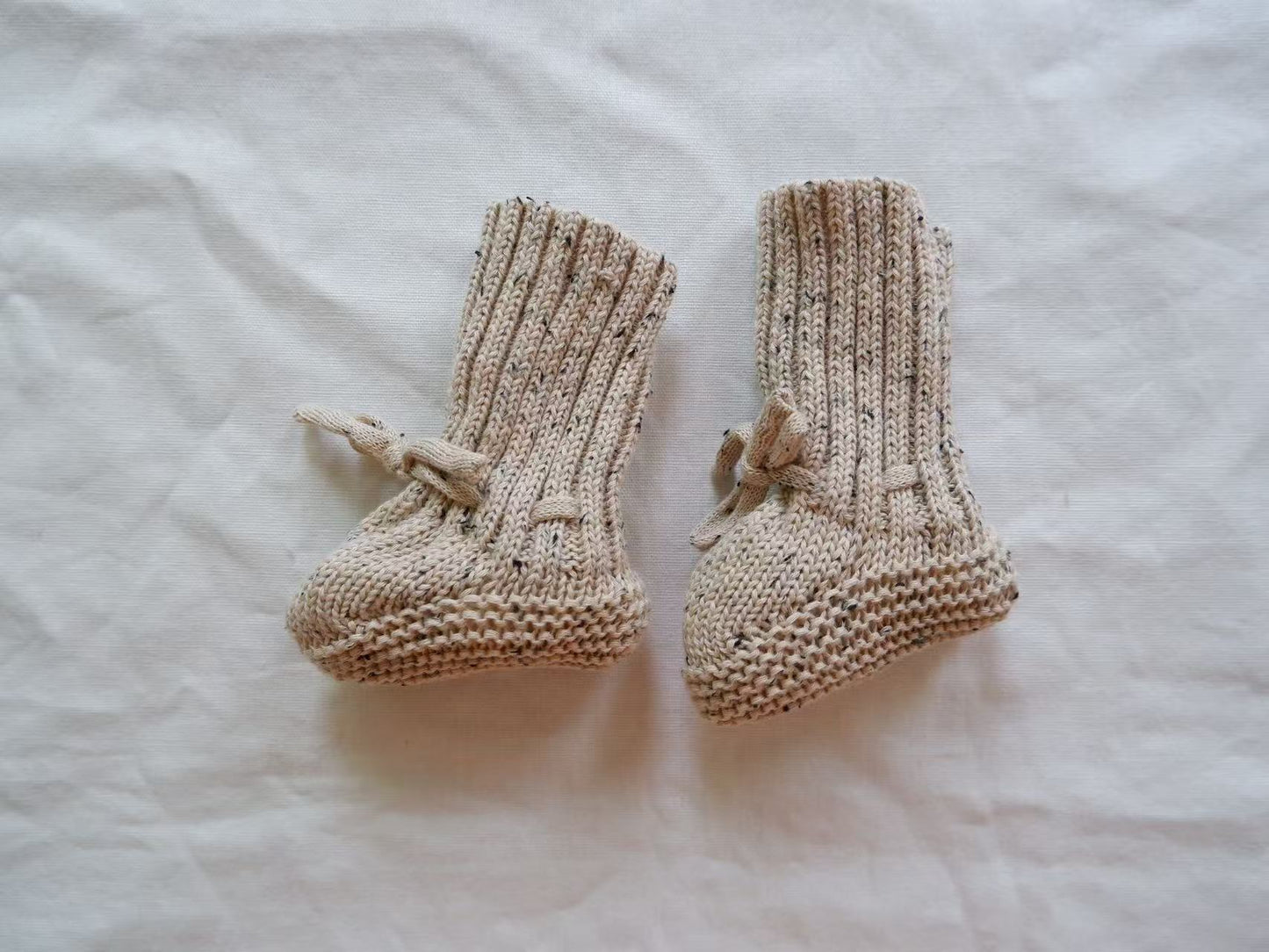 Knitted Leather Baby Booties - Cozy, Comfy, and Stylish in Various Sizes 13