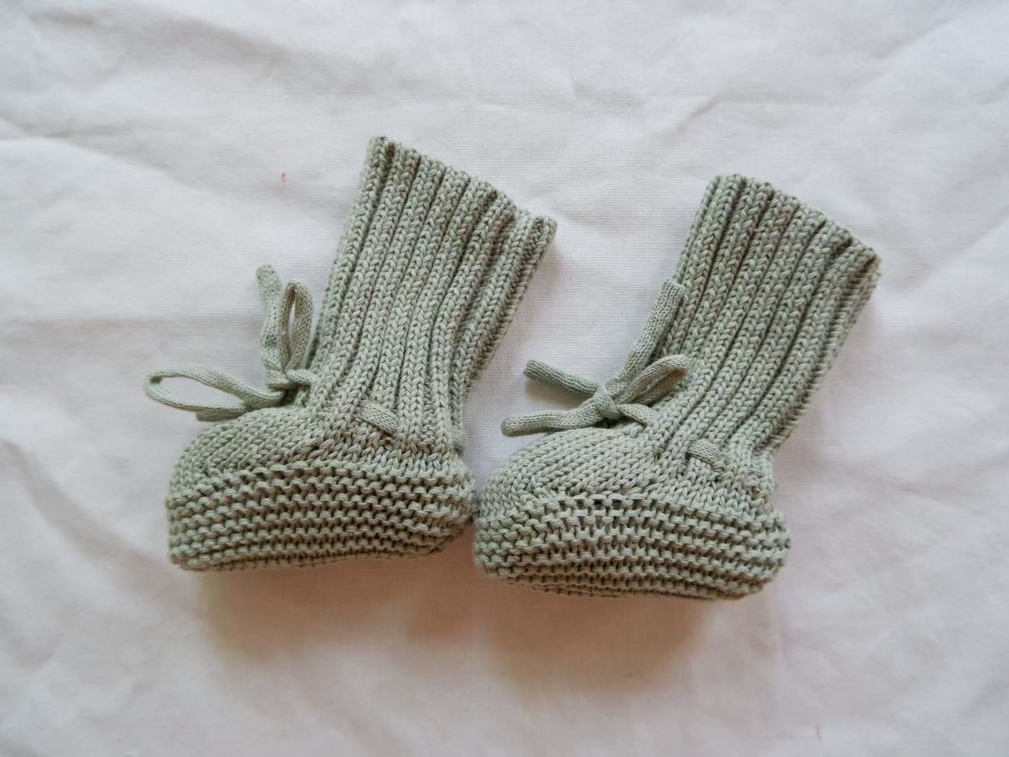 Knitted Leather Baby Booties - Warm, Cozy, and Stylish in Various Sizes 14