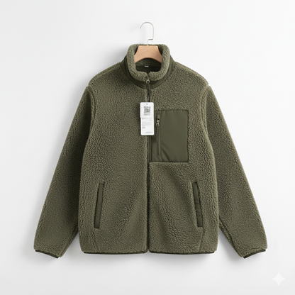 Soft Women's Fleece Zip Up Jacket for Daily Wear