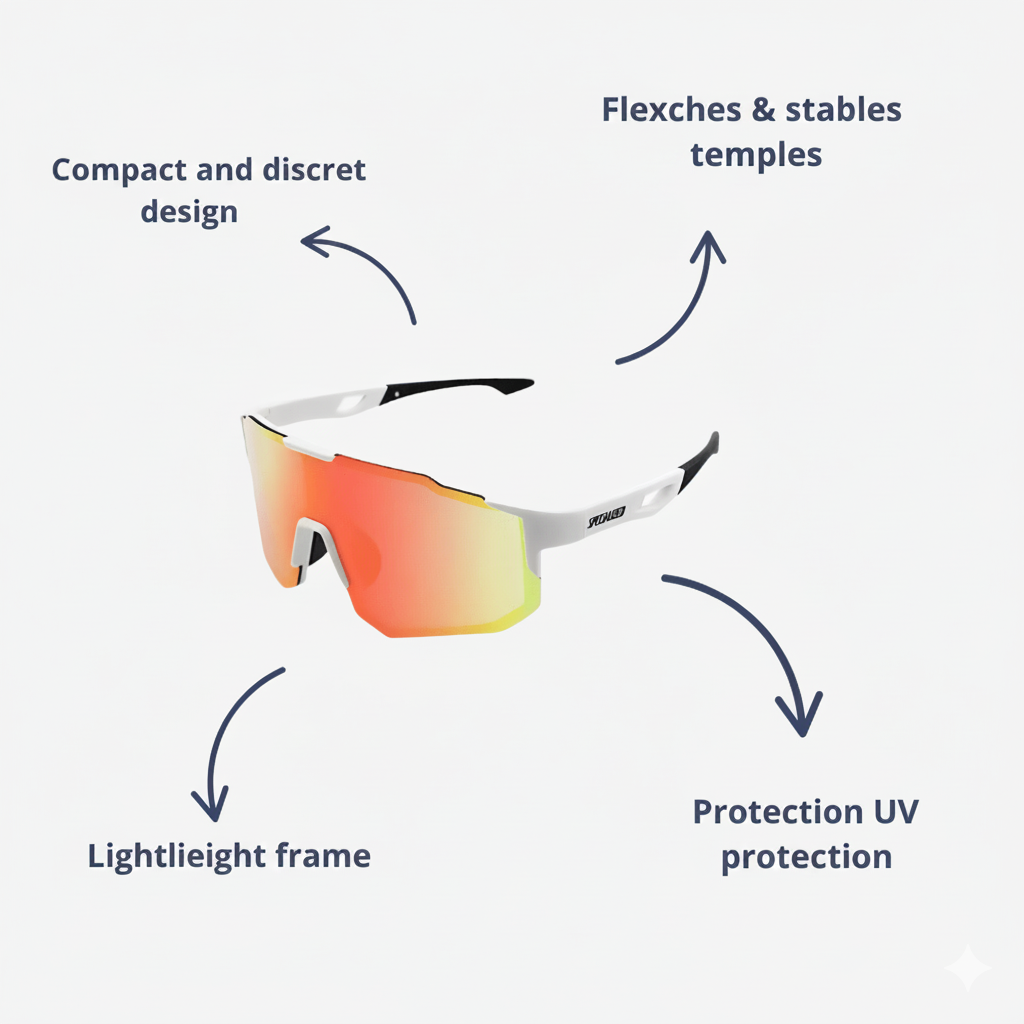 Sleek Sport Sunglasses With UV Protection