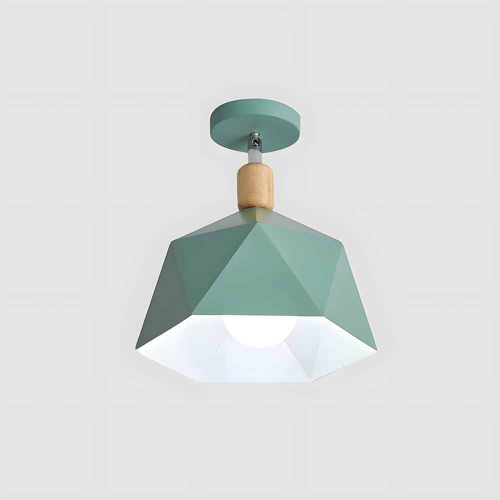 Geometra | Stylish Modern Industrial Flush Mount Ceiling Light Fixture 10