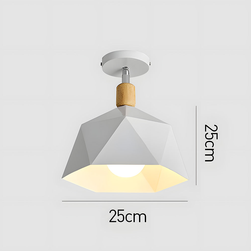 Geometra | Stylish Modern Industrial Flush Mount Ceiling Light Fixture 3
