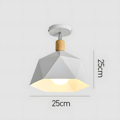 Geometra | Stylish Modern Industrial Flush Mount Ceiling Light Fixture 3