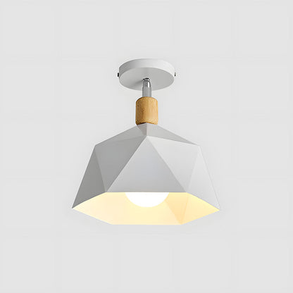 Geometra | Stylish Modern Industrial Flush Mount Ceiling Light Fixture 4
